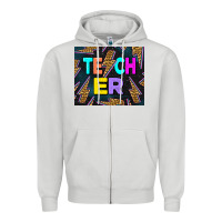 Western Teacher Flash Zipper Hoodie | Teevron