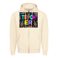 Sandshell Western Teacher Flash Zipper Hoodie - LillyAllenDesigns
