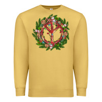 Antique Gold Christmas peace Premium Sweatshirt - MaliasSmallBusiness
