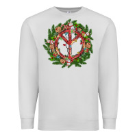 Dove Grey Christmas peace Premium Sweatshirt - MaliasSmallBusiness