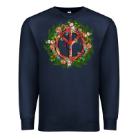Navy Christmas peace Premium Sweatshirt - MaliasSmallBusiness