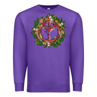 Purple Christmas peace Premium Sweatshirt - MaliasSmallBusiness