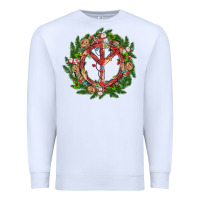 White Christmas peace Premium Sweatshirt - MaliasSmallBusiness