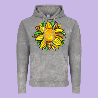 Lemon Sunflower Vintage Hoodie Designed By Zillion Design Studio