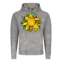 Cloud Rock lemon sunflower Vintage Hoodie - Zillion Design Studio