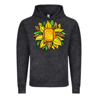 Vintage Black lemon sunflower Vintage Hoodie - Zillion Design Studio