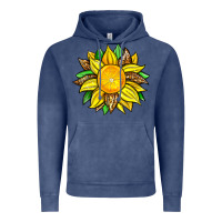 Vintage Denim lemon sunflower Vintage Hoodie - Zillion Design Studio