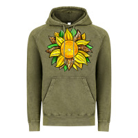 Vintage Olive lemon sunflower Vintage Hoodie - Zillion Design Studio
