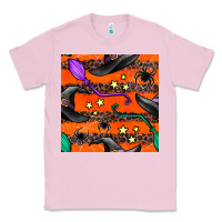 Bubblegum Pink halloween witch hats leopard seamless pattern Classic Tee - BundleAndBundleShop
