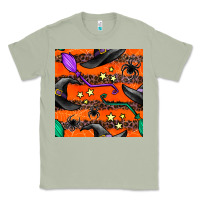 Matcha halloween witch hats leopard seamless pattern Classic Tee - BundleAndBundleShop