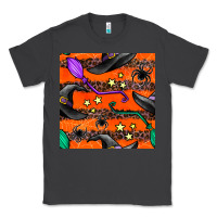 Smoke halloween witch hats leopard seamless pattern Classic Tee - BundleAndBundleShop