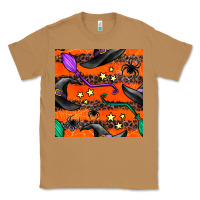 Toasted Coconut halloween witch hats leopard seamless pattern Classic Tee - BundleAndBundleShop