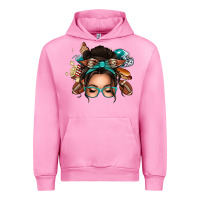 Fuchsia Pink american football messy bun Urban Hoodie - texasbilliewilder