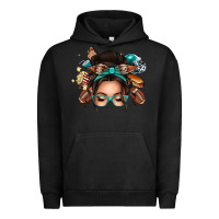 Pigment Black american football messy bun Urban Hoodie - texasbilliewilder