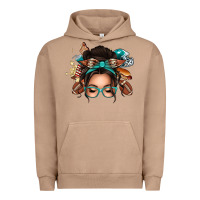 Pigment Burro american football messy bun Urban Hoodie - texasbilliewilder