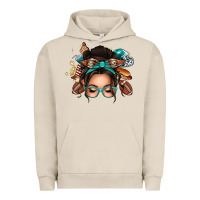 Pigment French Oak american football messy bun Urban Hoodie - texasbilliewilder
