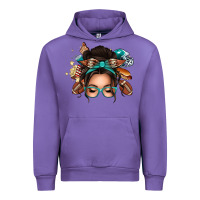 Tulip american football messy bun Urban Hoodie - texasbilliewilder