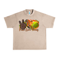 French Oak peace love tennis Urban Heavy Tee - RacoonDesign