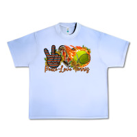 Grape Ice peace love tennis Urban Heavy Tee - RacoonDesign