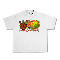 Lunar Rock peace love tennis Urban Heavy Tee - RacoonDesign