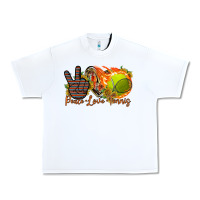 White peace love tennis Urban Heavy Tee - RacoonDesign