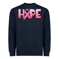 Navy hope and pink ribbon Heavyweight Sweatshirt - HRA Design Shop