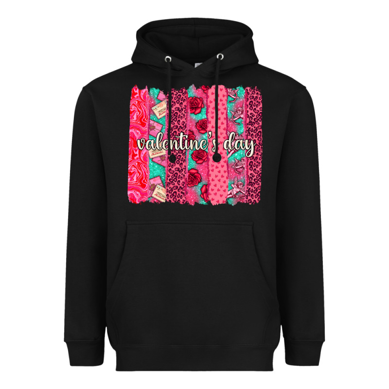 Valentines Day Brushstroke Background Brushstroke Heavyweight Hoodie by NancyCooperArtShop | Teevron