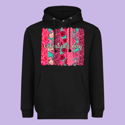 Valentines Day Brushstroke Background Brushstroke Heavyweight Hoodie Designed By Nancycooperartshop