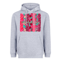 Heather Grey valentines day brushstroke background brushstroke Heavyweight Hoodie - NancyCooperArtShop