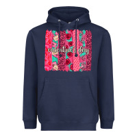 Navy valentines day brushstroke background brushstroke Heavyweight Hoodie - NancyCooperArtShop