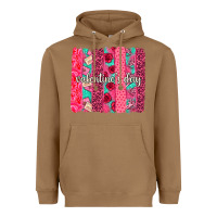 Toasted Coconut valentines day brushstroke background brushstroke Heavyweight Hoodie - NancyCooperArtShop