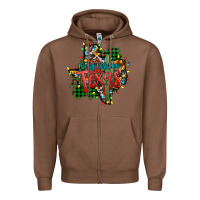 Chestnut western desert christmas texas map Zipper Hoodie - Jasminsmagicworld