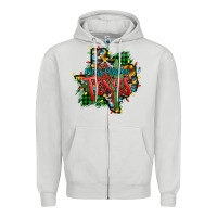 Dove Grey western desert christmas texas map Zipper Hoodie - Jasminsmagicworld