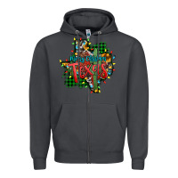 Smoke western desert christmas texas map Zipper Hoodie - Jasminsmagicworld