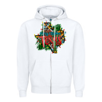 White western desert christmas texas map Zipper Hoodie - Jasminsmagicworld