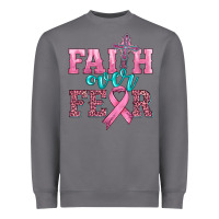 Storm faith over fear with cross and ribbon Heavyweight Sweatshirt - HRA Design Shop
