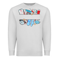 Dove Grey custom name nurse Premium Sweatshirt - MaliasSmallBusiness