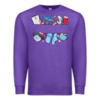 Purple custom name nurse Premium Sweatshirt - MaliasSmallBusiness