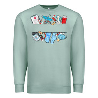 Seafoam custom name nurse Premium Sweatshirt - MaliasSmallBusiness