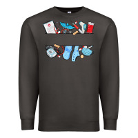 Smoke custom name nurse Premium Sweatshirt - MaliasSmallBusiness
