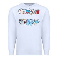 White custom name nurse Premium Sweatshirt - MaliasSmallBusiness