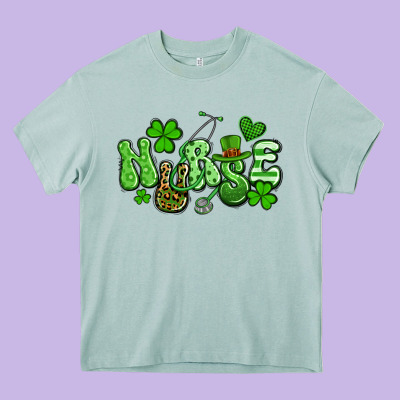 Nurse St Patrick's Day Heavy Core Tee Designed By Artiststas