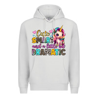 Dove Grey cute smart and a little bit dramatic Premium Hoodie - Artiststas