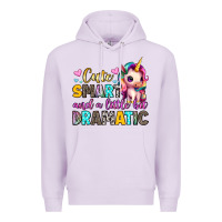 Lilac cute smart and a little bit dramatic Premium Hoodie - Artiststas