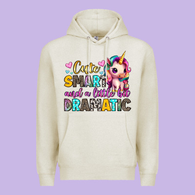 Cute Smart And A Little Bit Dramatic Premium Hoodie Designed By Artiststas
