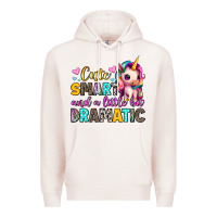 Pale Pink cute smart and a little bit dramatic Premium Hoodie - Artiststas