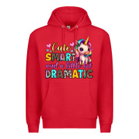 Red cute smart and a little bit dramatic Premium Hoodie - Artiststas