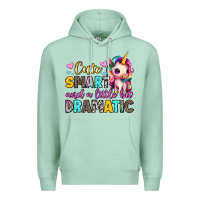 Seafoam cute smart and a little bit dramatic Premium Hoodie - Artiststas