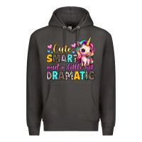 Smoke cute smart and a little bit dramatic Premium Hoodie - Artiststas