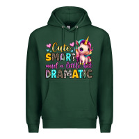 Sports Green cute smart and a little bit dramatic Premium Hoodie - Artiststas